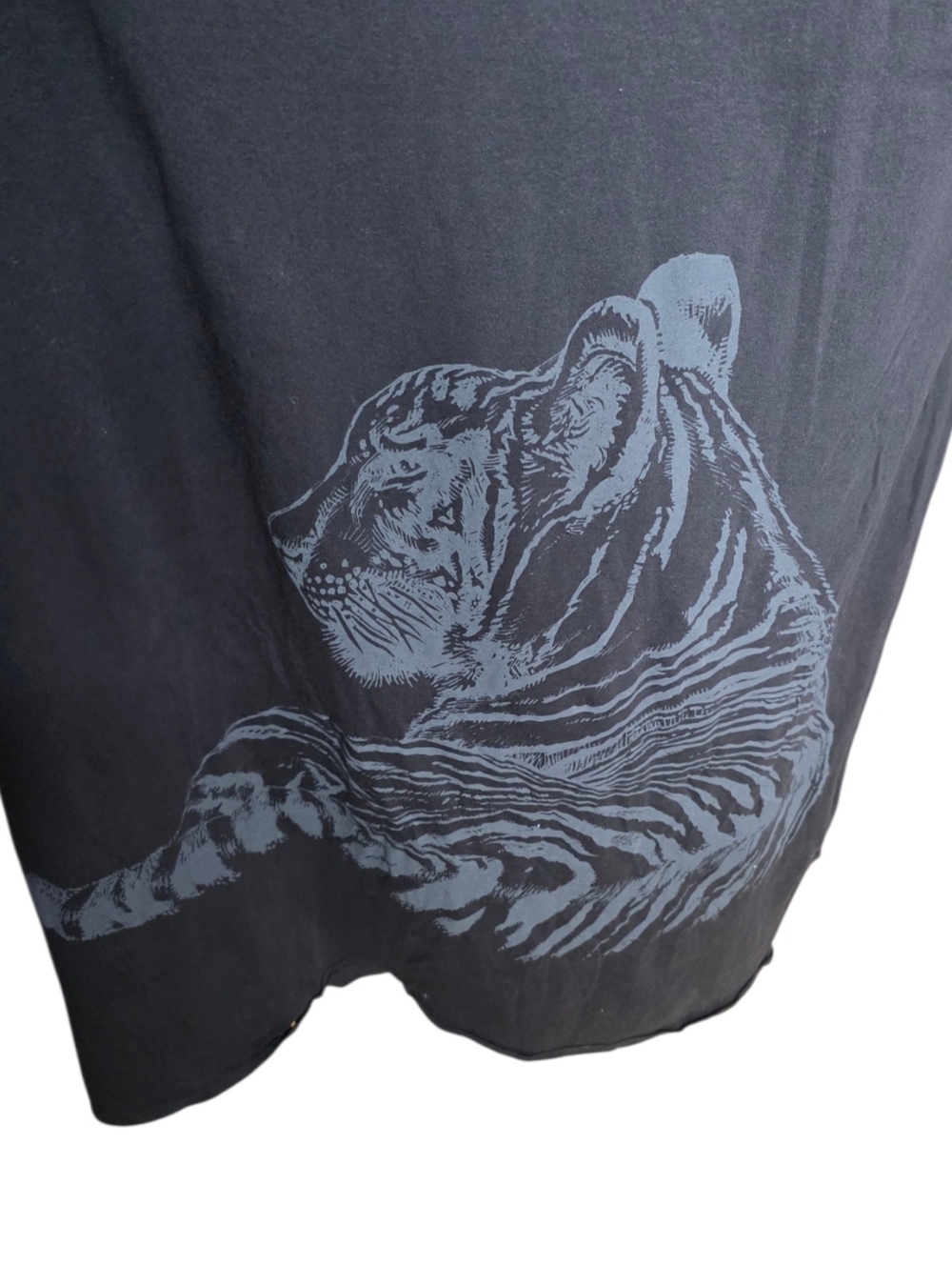 Key Closet LA Black Graphic Maxi Dress Tiger Crown Y2K Sleeveless L - Picture 3 of 10